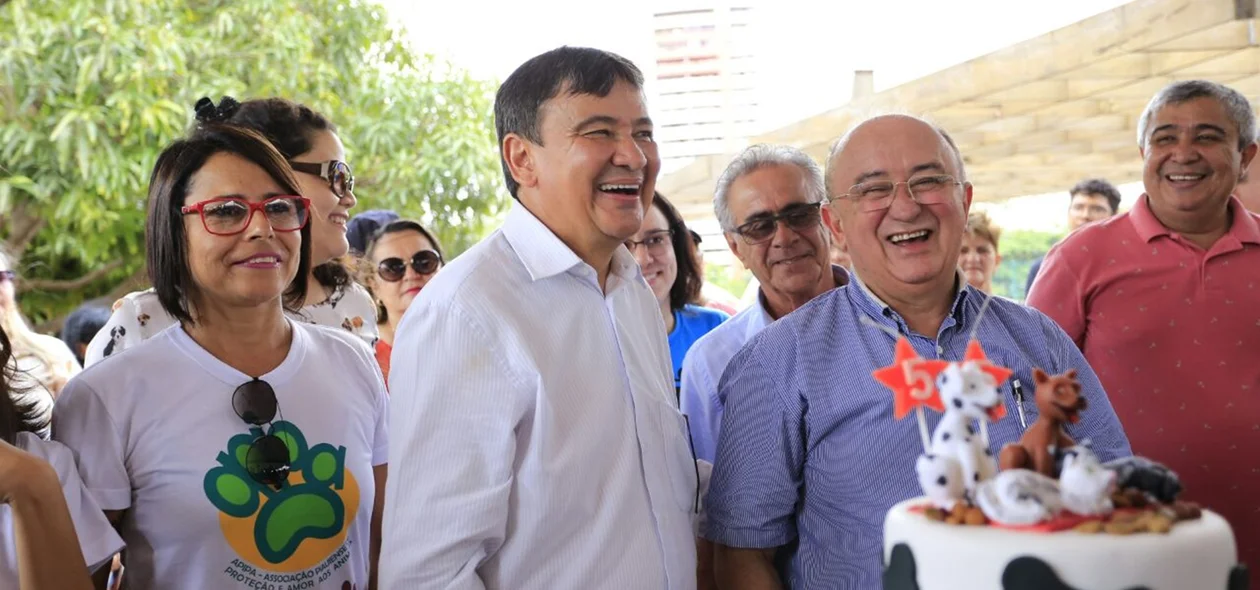 Governador Wellington Dias com o deputado Júlio Cesar