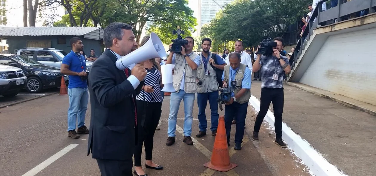 Auditores se manifestam em Brasília