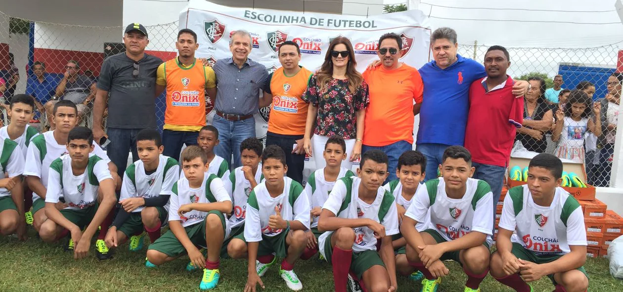 Lançamento do projeto da escolinha de futebol do Fluminense