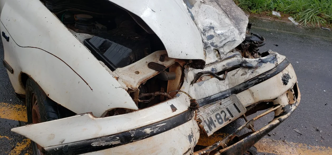 Carro envolvido no acidente