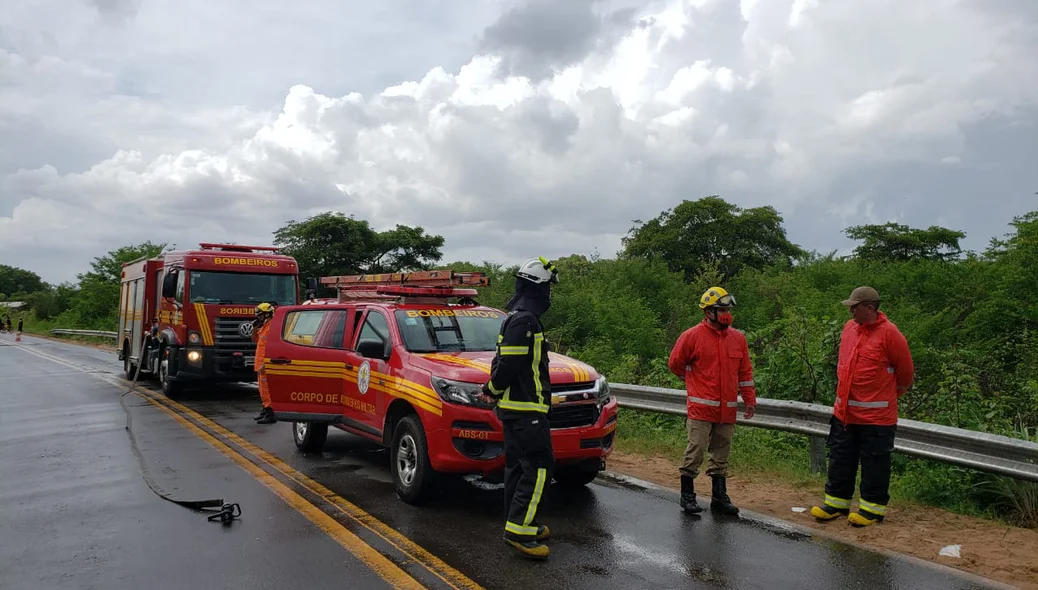 Corpo de Bombeiros atendeu a ocorrência