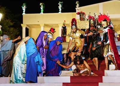Espetáculo Paixão de Cristo, em Floriano