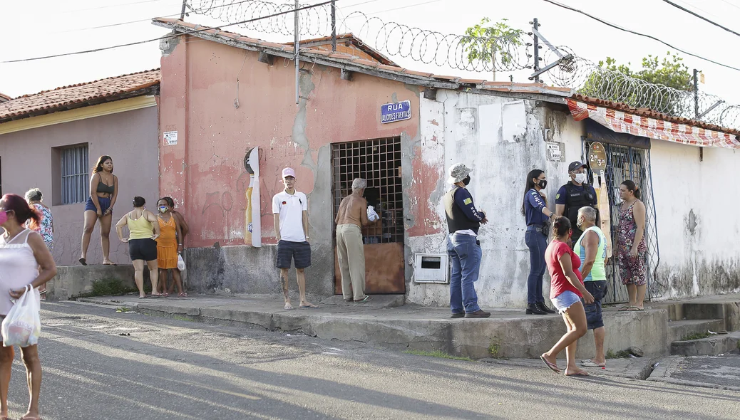 Local onde a vítima estava