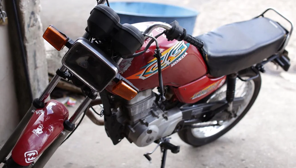 Motocicleta da vítima