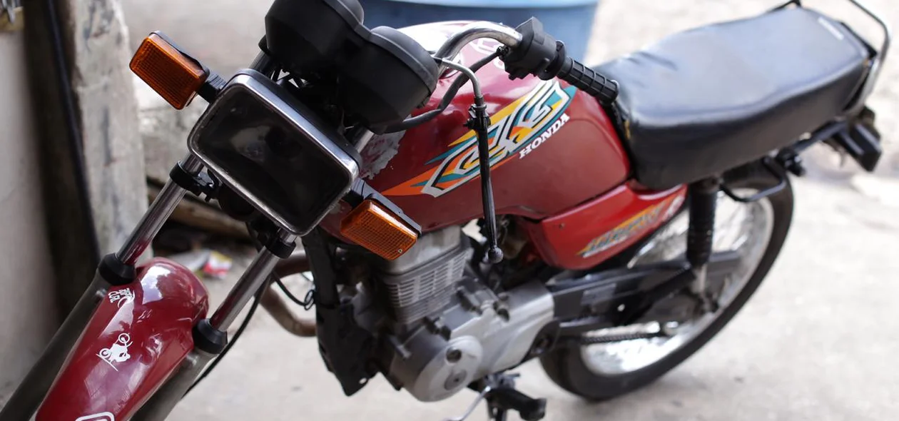 Motocicleta da vítima
