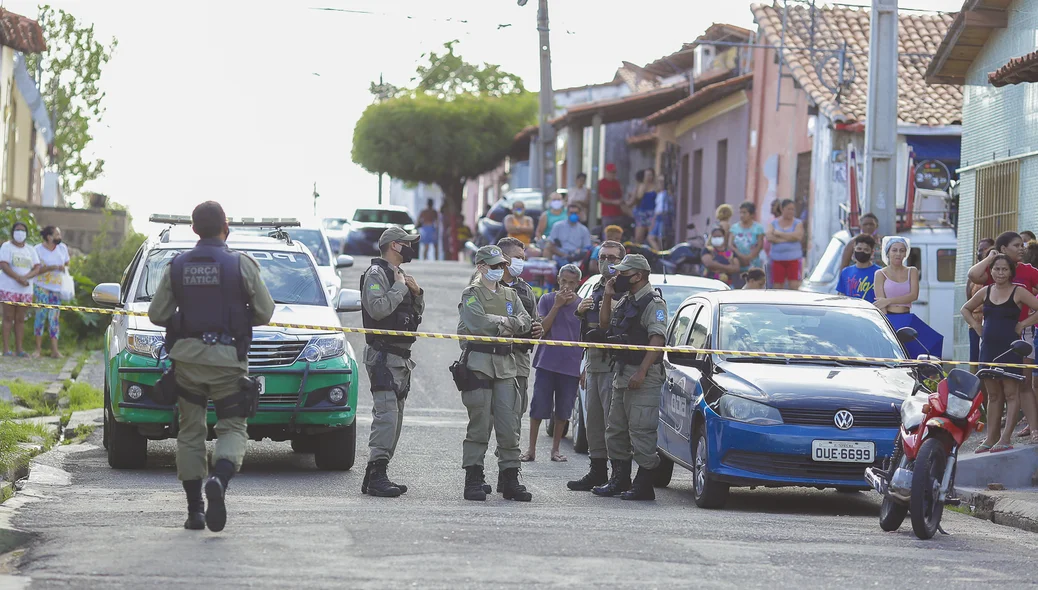 Polícia Militar isolou o local