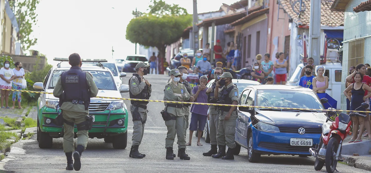Polícia Militar isolou o local
