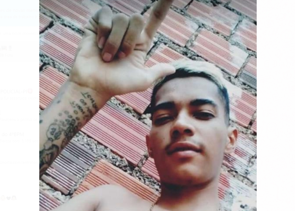 Suspeito identificado como Claudio Henrique, vulgo Pitombão