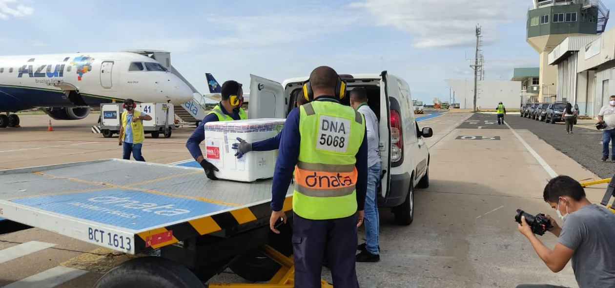 24 mil doses da vacina de Oxford chegaram ao Piauí