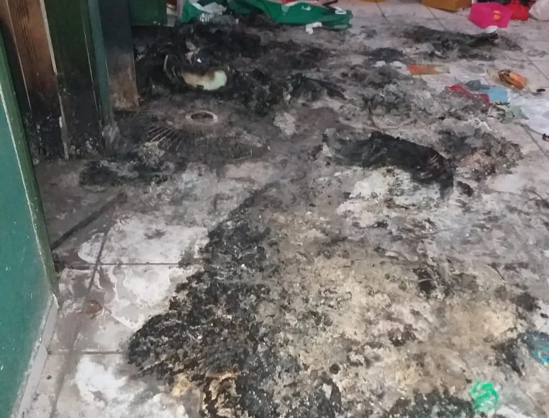 Acusado ateou fogo na parte interna da creche