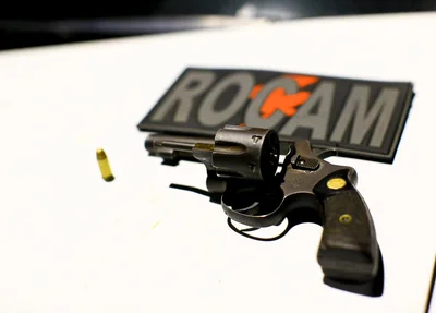 Arma encontrada com o homem