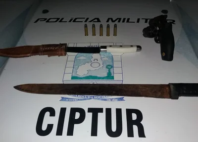 Armas apreendidas pela Polícia Militar do Piauí