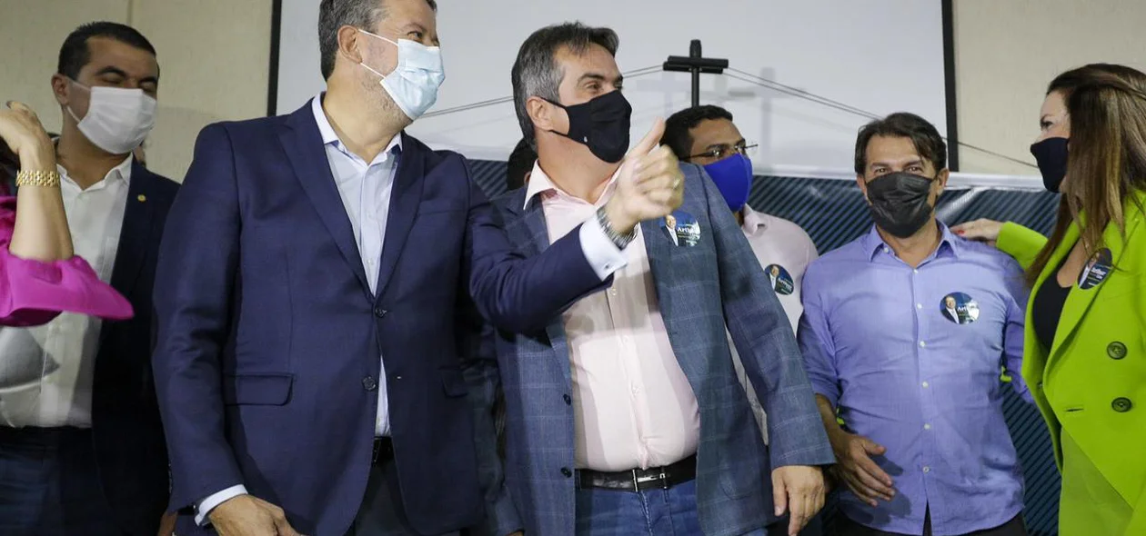 Arthur Lira ao lado do senador Ciro Nogueira em Teresina
