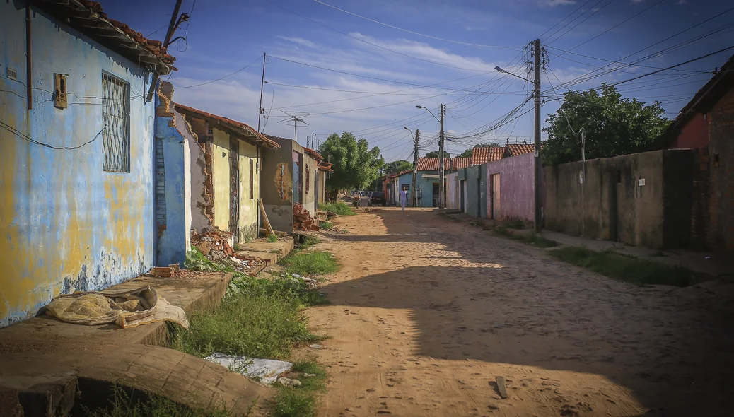 Avenida Campo Maior no bairro Nova Brasília