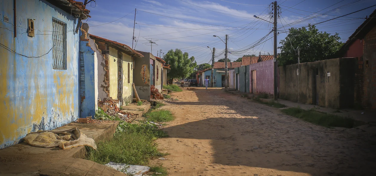 Avenida Campo Maior no bairro Nova Brasília