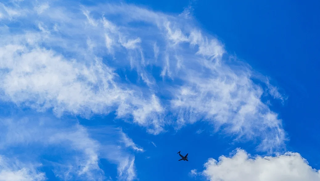 Avião da FAB no céu