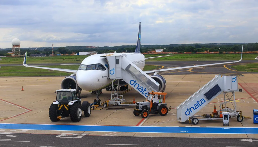 Avião que vai levar os pacientes para Manaus