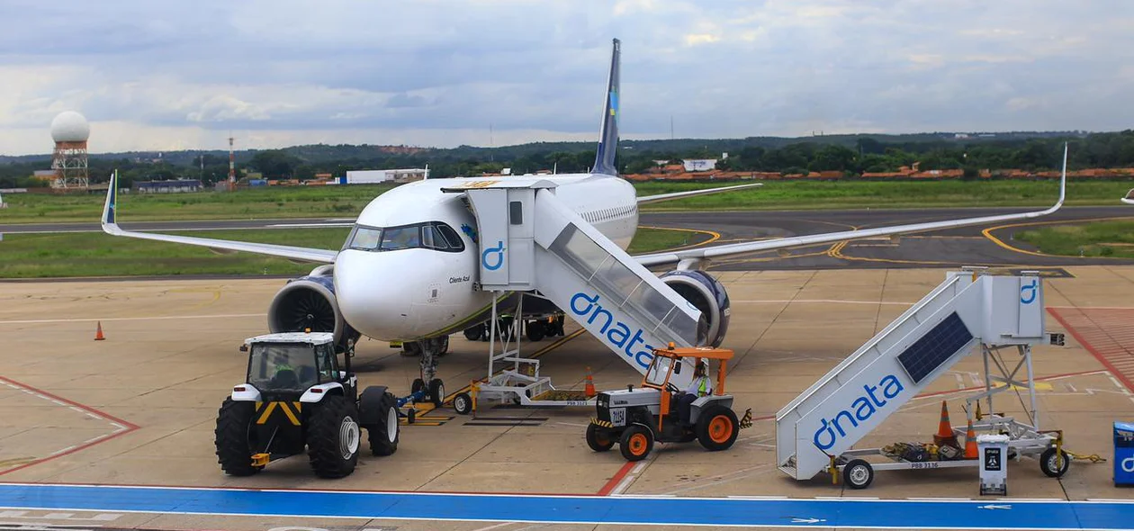 Avião que vai levar os pacientes para Manaus