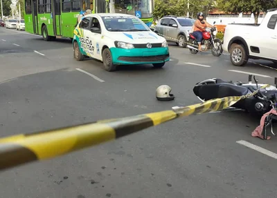 Bandidos são baleados em tentativa de assalto na Avenida Frei Serafim