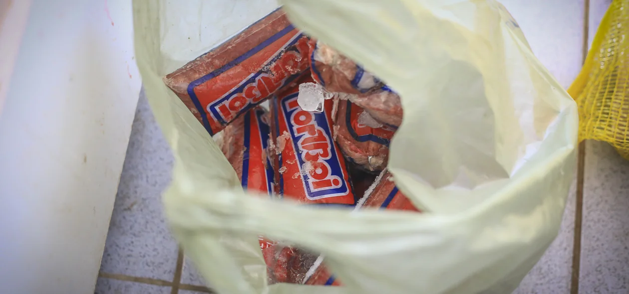 Carnes na sacola