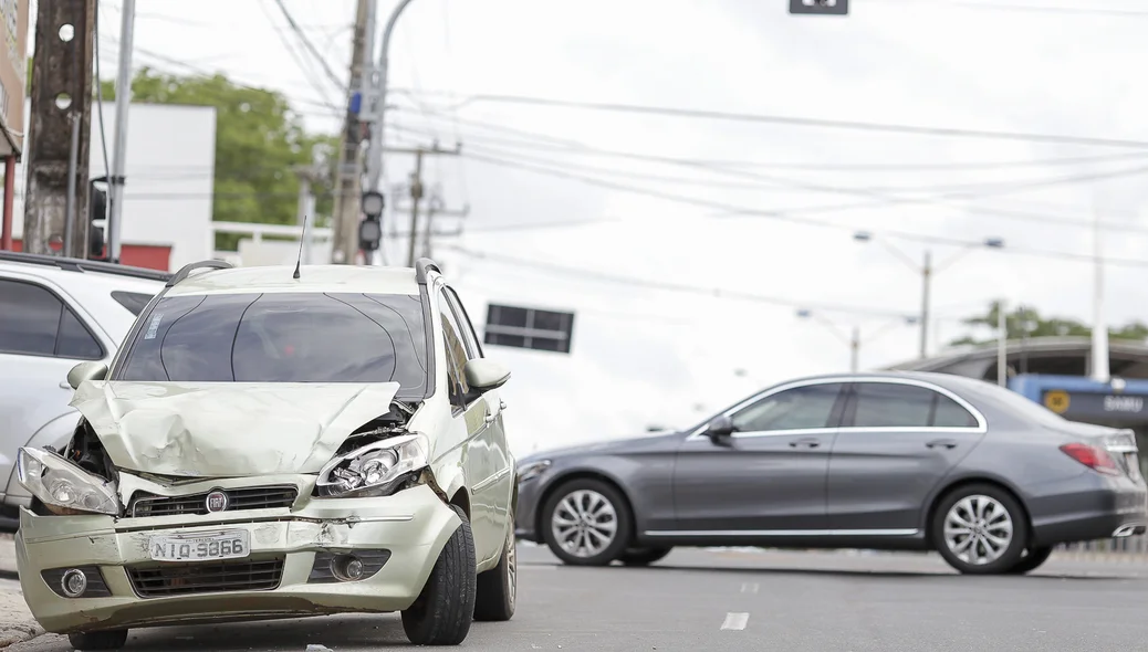 Carros envolvidos no acidente