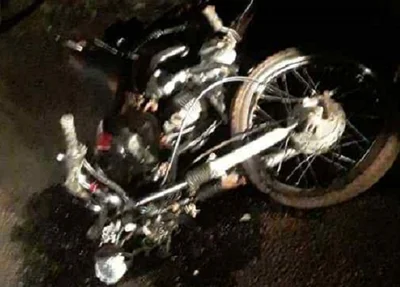Colisão entre caminhonete e moto em José de Freitas