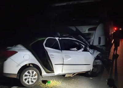 Colisão entre os veículos na BR 316