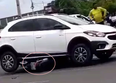 Colisão na BR 343 no Dirceu