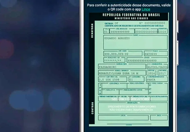 Digitalização de documentos de registro