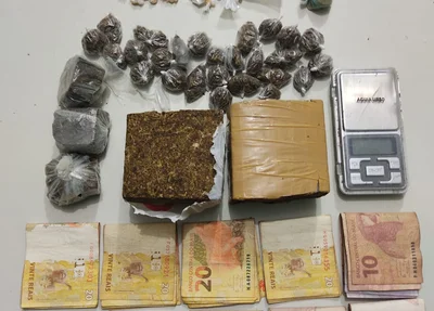 Drogas apreendidas pela Polícia Militar