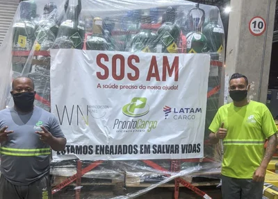 Envio dos cilindros à Manaus