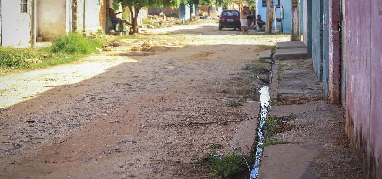 Fios de energia no chão