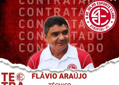 Flávio Araújo, novo técnico do 4 de Julho