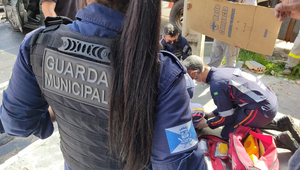 Guarda Municipal de Teresina esteve no local do acidente