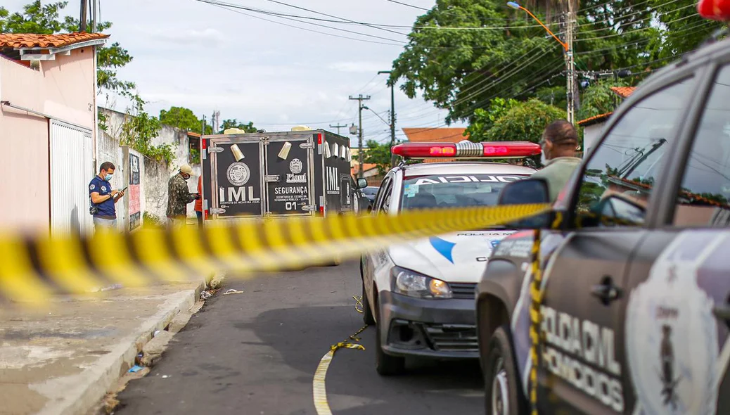 Homicídio no bairro piçarra