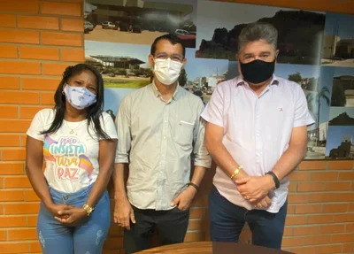 João Mádison com o vereador Josenias Rosa