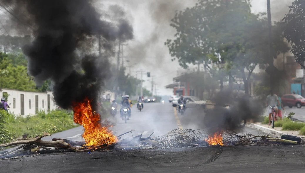 Manifestação na zona leste de Teresina