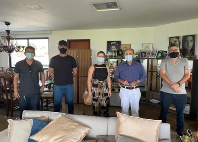 Marcelo Castro e João Mádison reunidos com a prefeita Gabriela Coelho