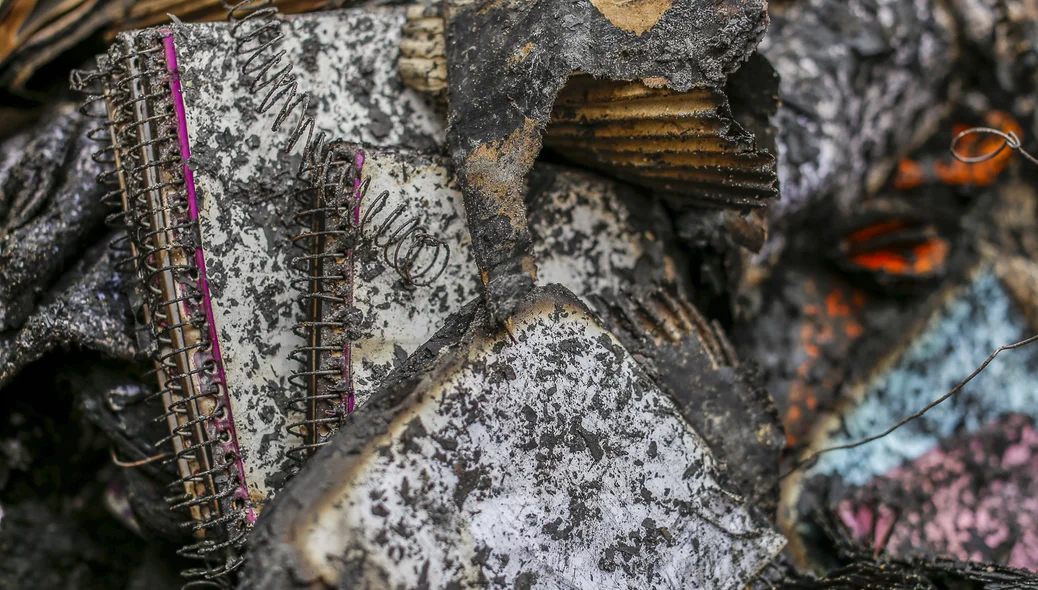 Material destruído
