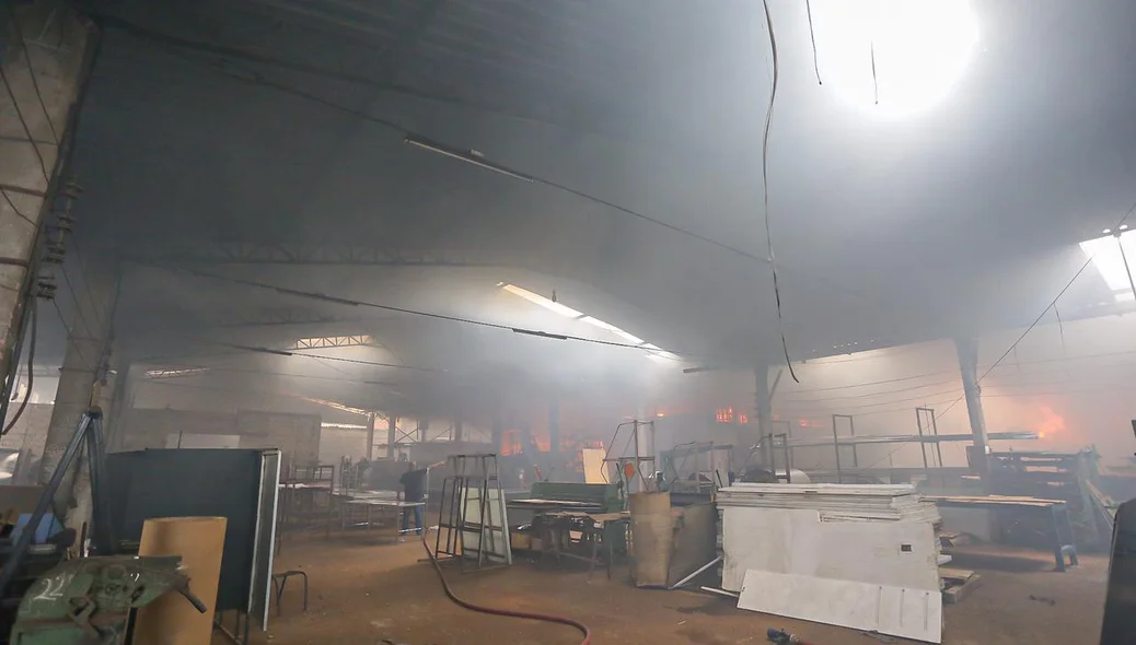 Metalúrgica onde aconteceu o incêndio