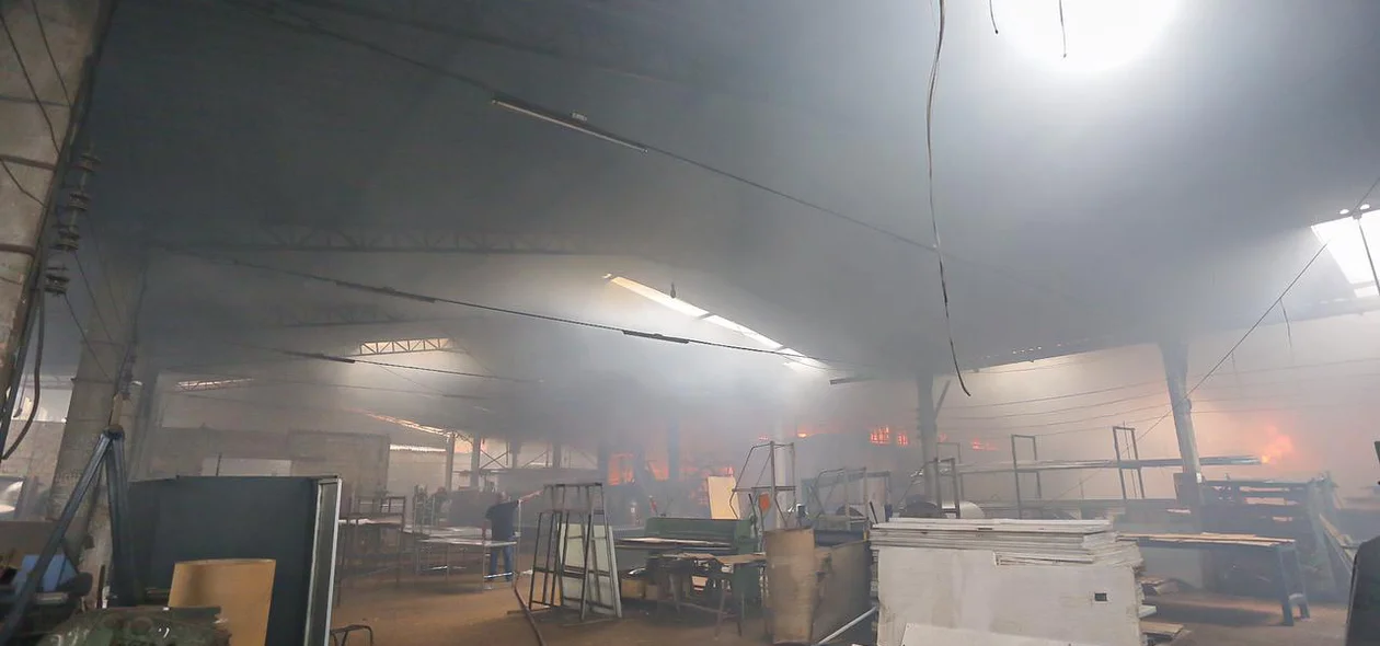 Metalúrgica onde aconteceu o incêndio