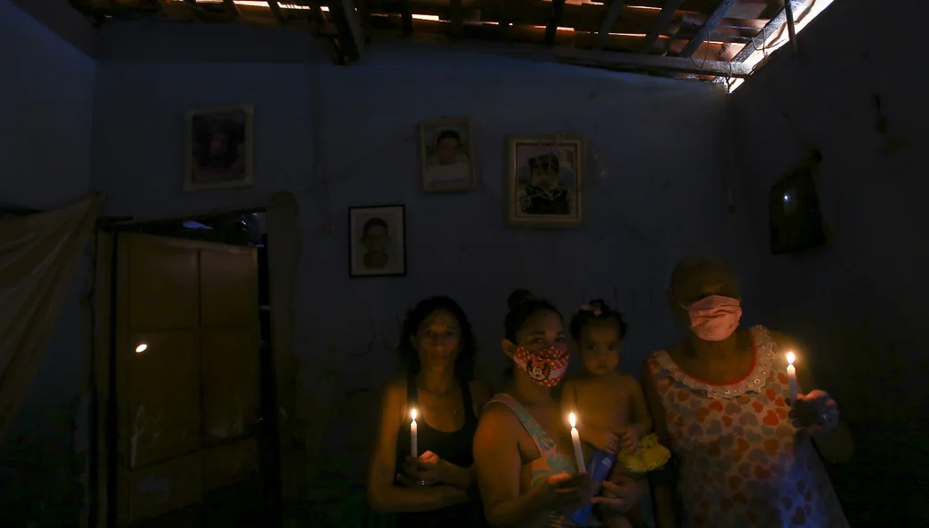 Moradores do bairro Nova Brasília em Teresina