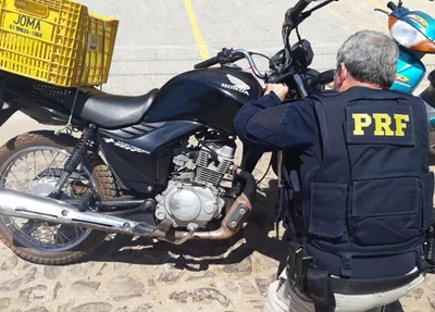 Moto apreendida em Capitão de Campos