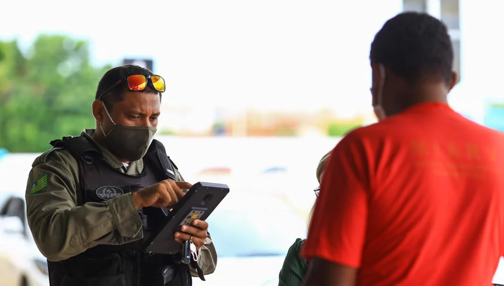 O paciente foi auxiliado pela Polícia Militar