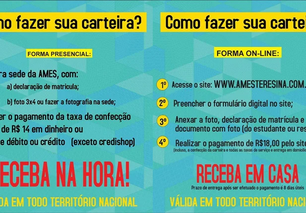 Os estudantes podem optar por tirar a carteira na forma presencial ou na forma online