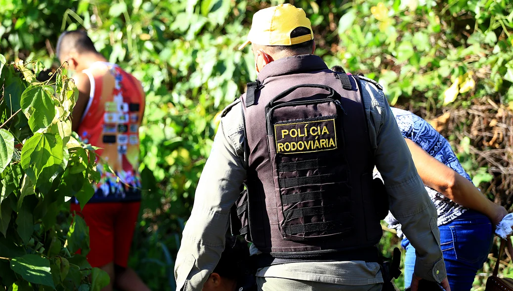 Polícia Militar no local