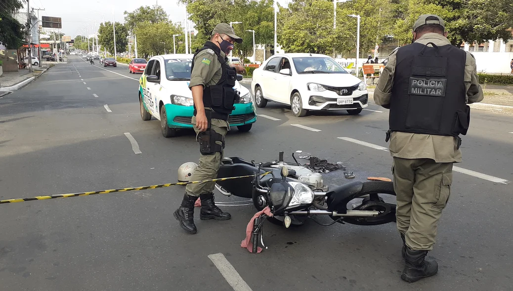 Policiais do 1º batalhão isolaram a área