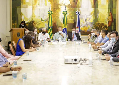 Reunião entre prefeito Dr. Pessoa e vereadores de Teresina