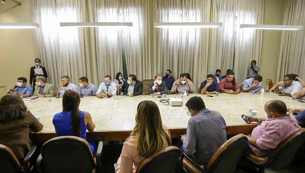 Reunião entre vereadores e Prefeitura de Teresina