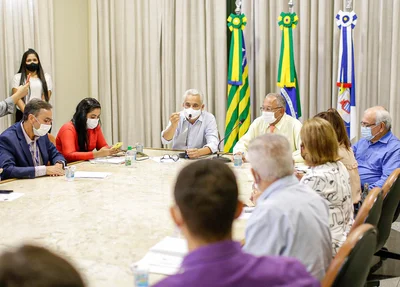 Robert Rios durante reunião com representantes da Equatorial Piauí